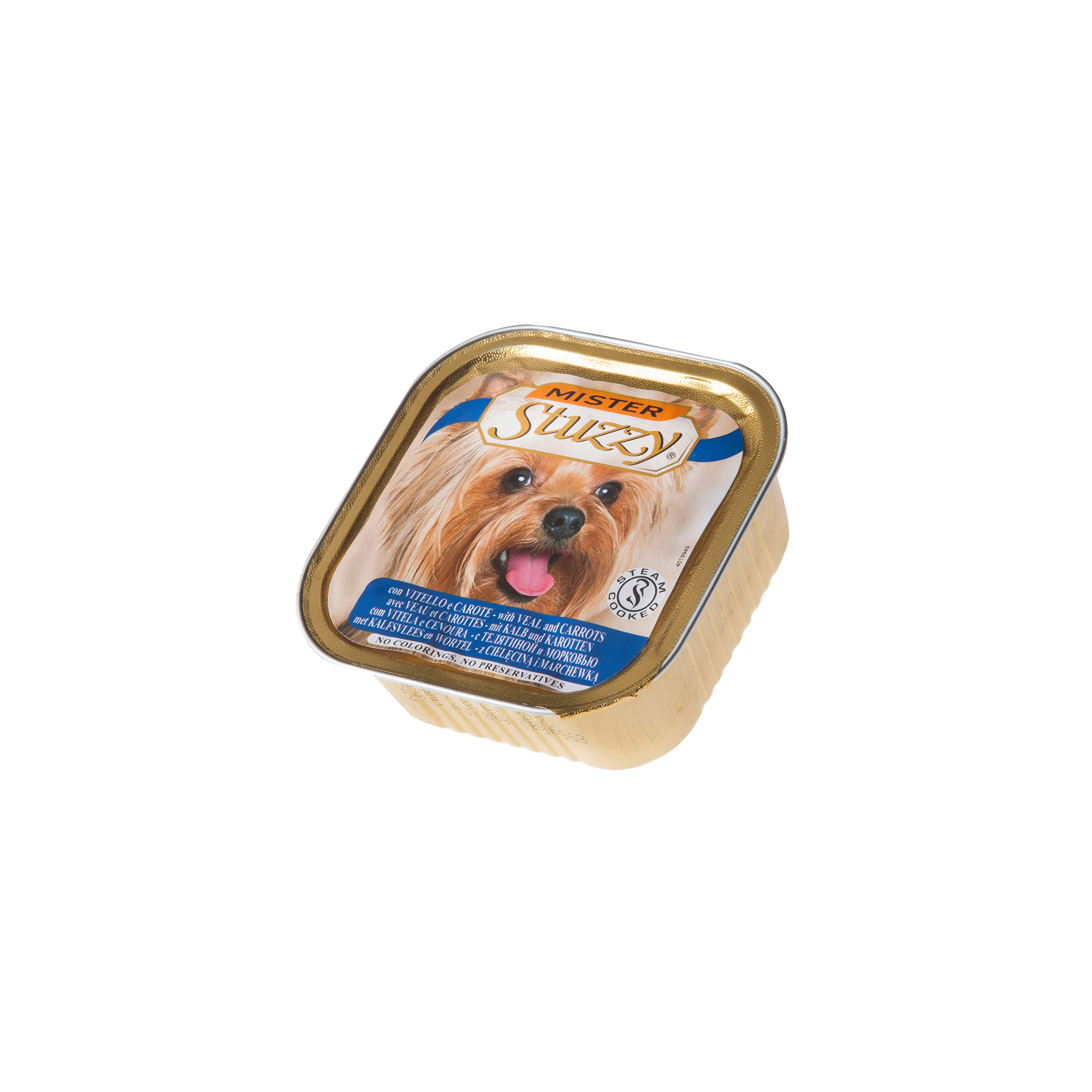 SCP KONZ TELETINA / MRKVA 150g MISTER STUZZY ALU TRAY