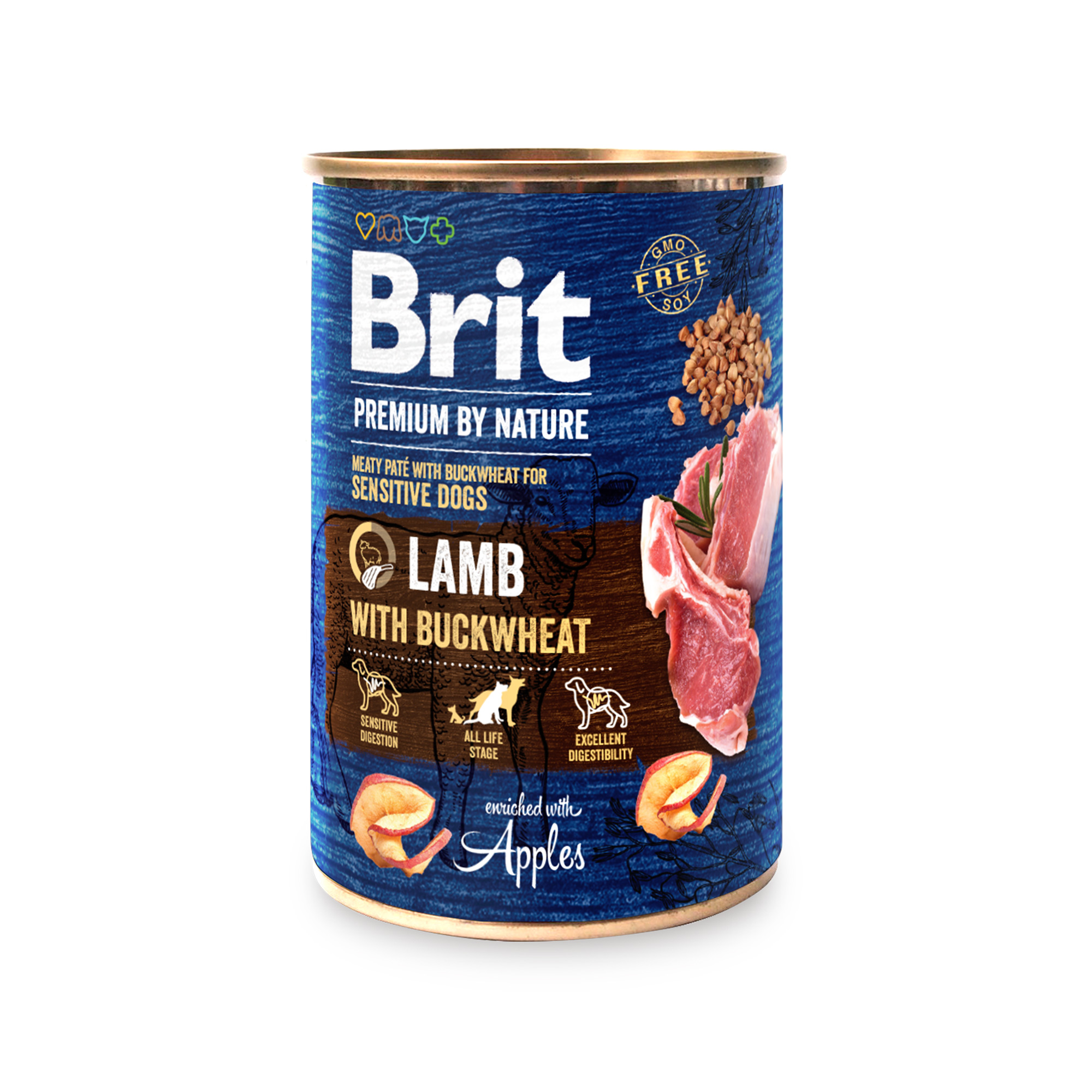 BRIT PREMIUM BY NATURE KONZERVA JANJETINA S HELJDOM 400g