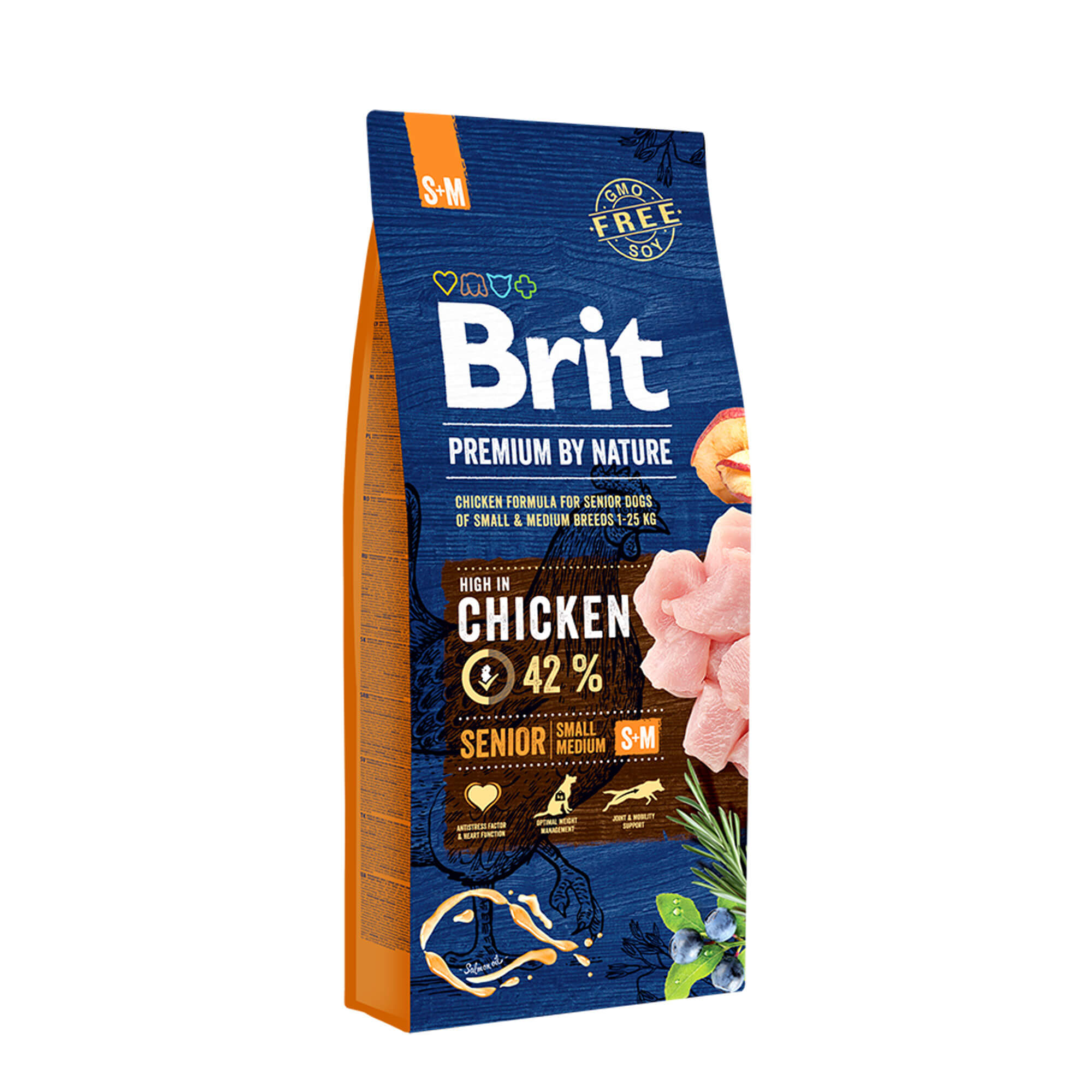 BRIT PREMIUM BY NATURE SENIOR S/M 15kg