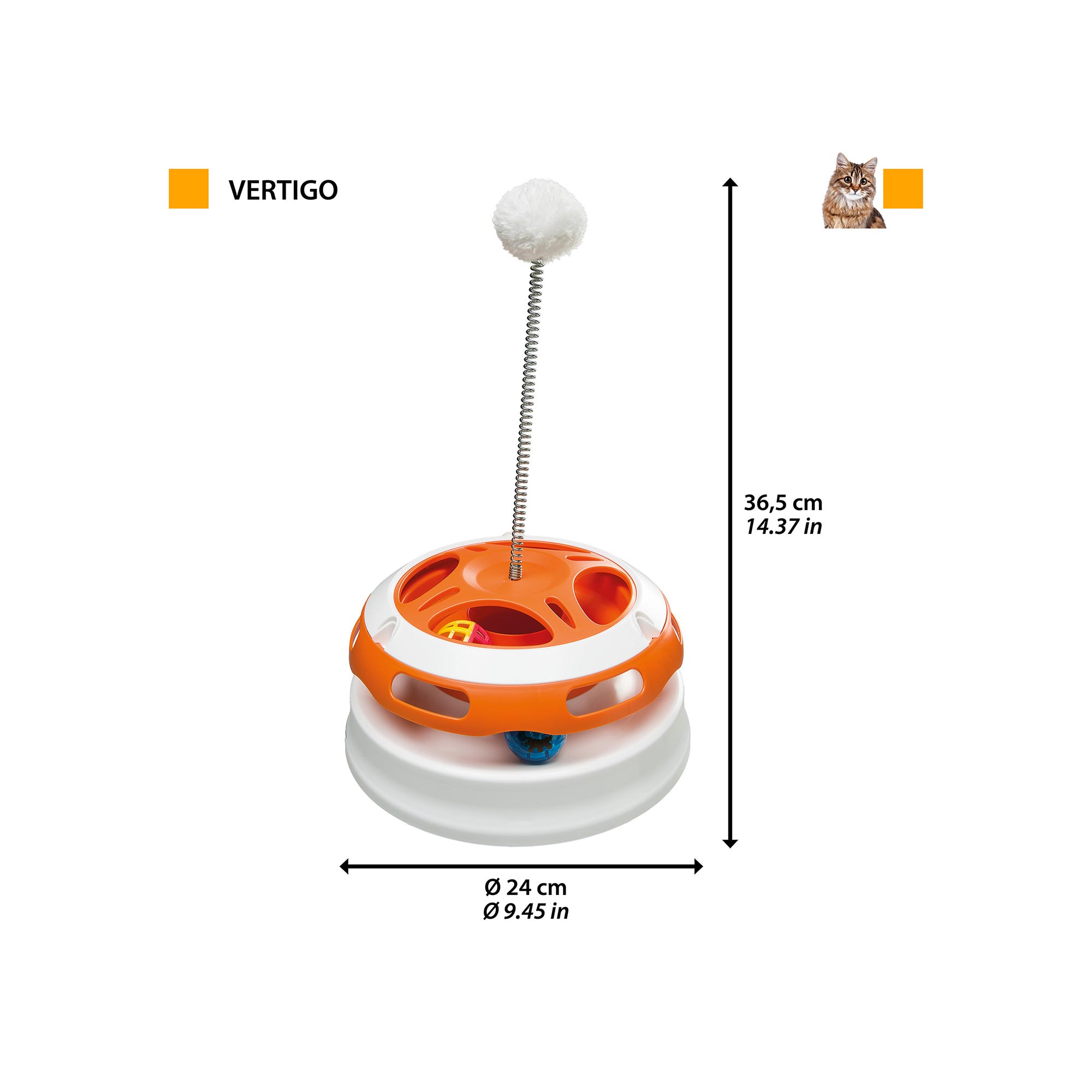 FE IGRAČKA ZA MAČKE VERTIGO diam.24cmx36,5cm - Slika 2