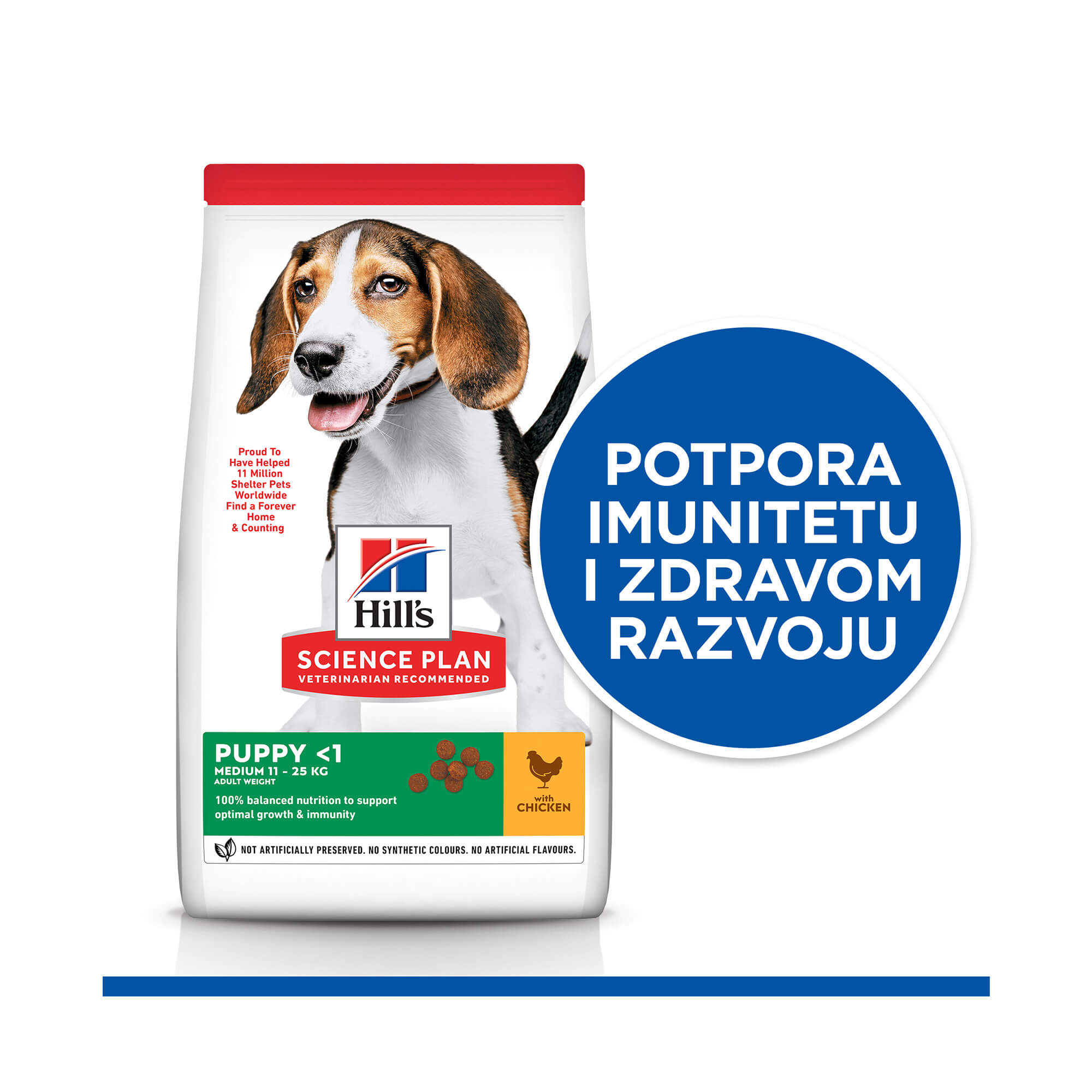 HSPD PUPPY MEDIUM PILETINA 800g - Slika 2