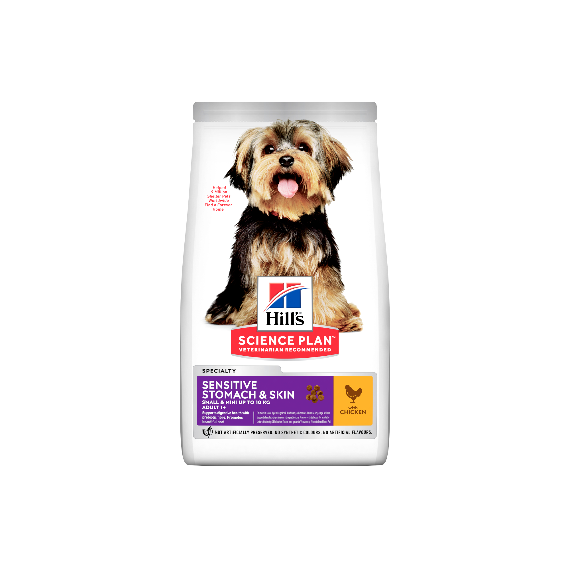HSPD ADULT SMALL&MINI SENS. SKIN & STOMACH PILETINA 3KG