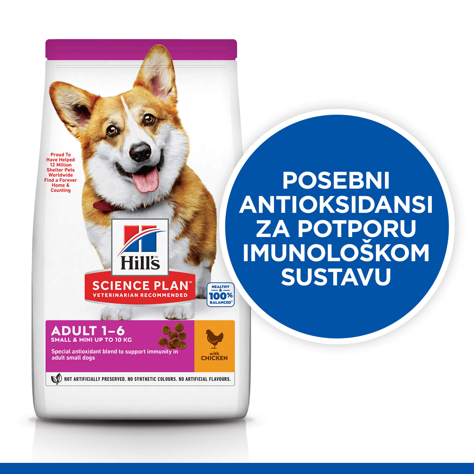HSPD ADULT SMALL&MINI PILETINA 1,5kg - Slika 3