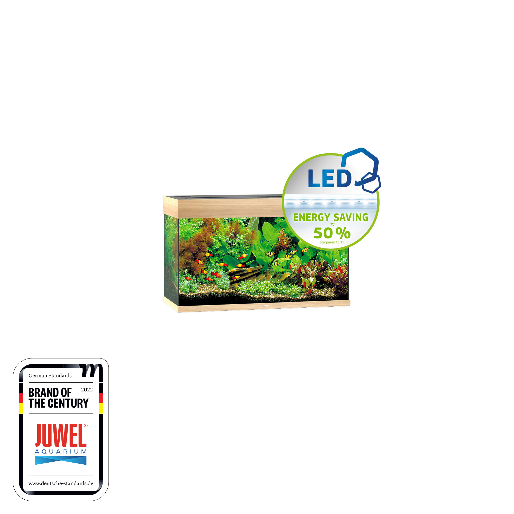 JW RIO 125 AQUARIUM LED LIGHT WOOD