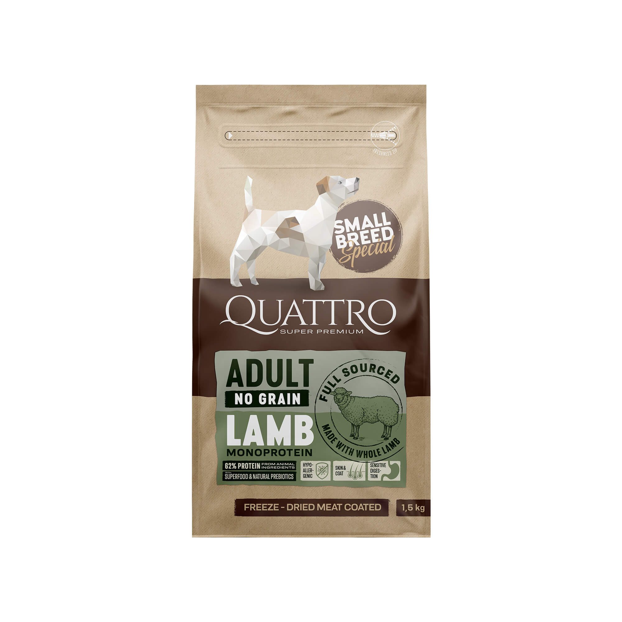 QD ADULT SMALL BREED JANJETINA 1,5kg