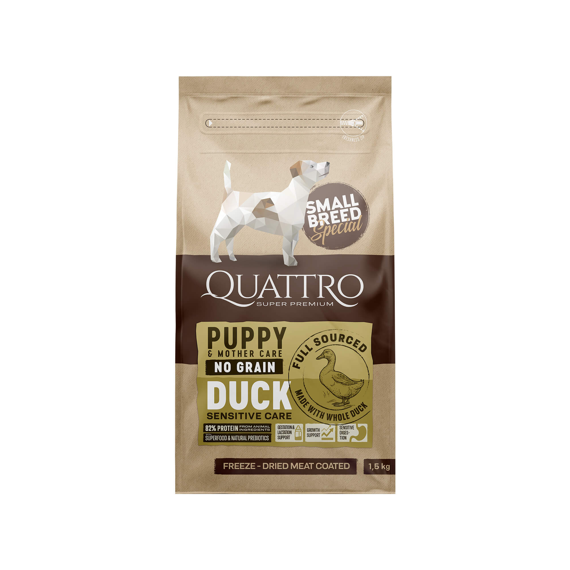 QD PUPPY&MOTHER SMALL BREED PATKA 1,5kg