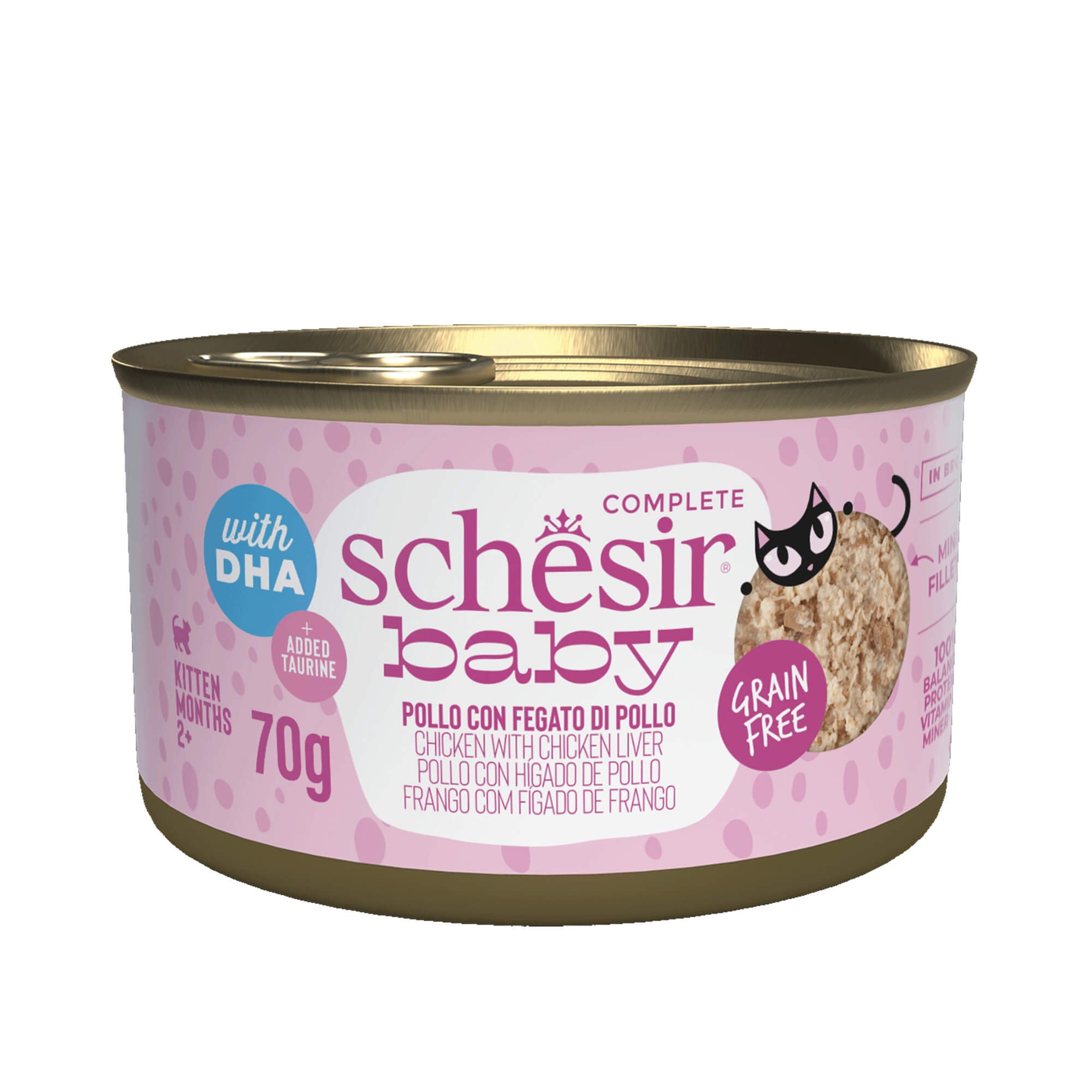 SCM KONZ BABY CAT MOUSSE PILETINA I JETRA 70G