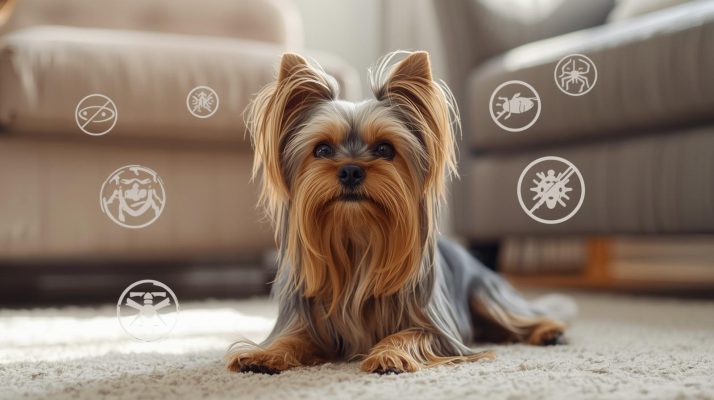 Pas se češe zbog buha u kući