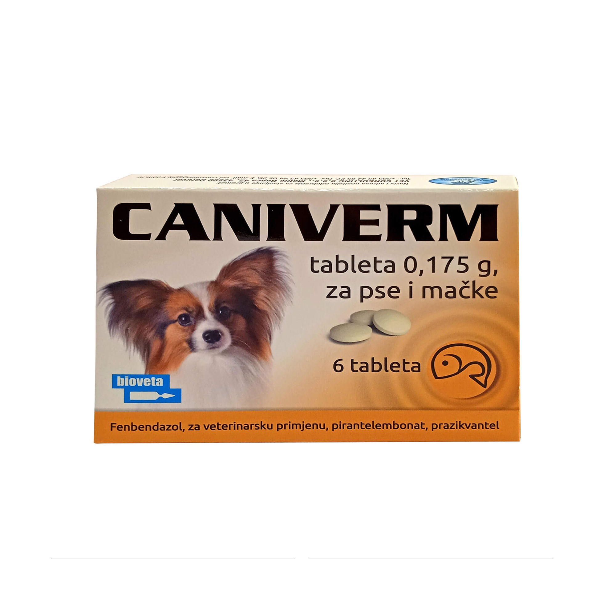 CANIVERM tbl. 0,175 g X 6