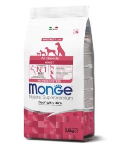 Monge MONO hrana s govedinom i rižom ADULT all breeds